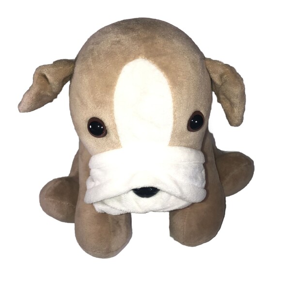 Warmies Weighted 10" Bulldog Therapy Microwavable Heatable Plush Toy - Picture 1 of 7